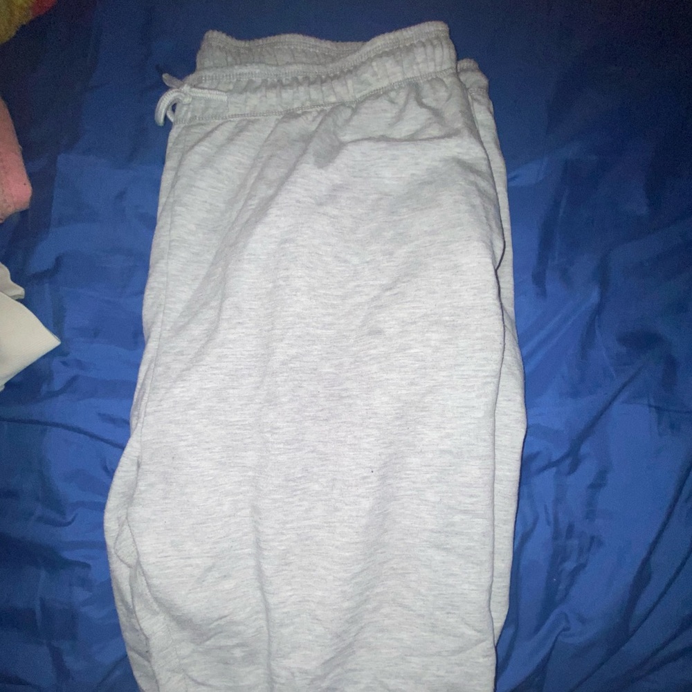 These are regular gray sweatpants. Size XL